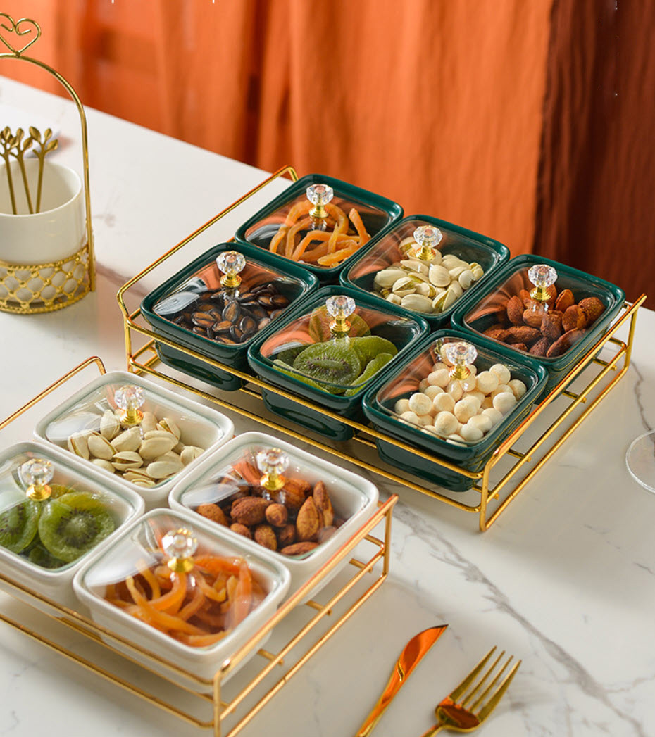 Khay đựng bánh kẹo để bàn đựng topping uống trà OEM YY19011B