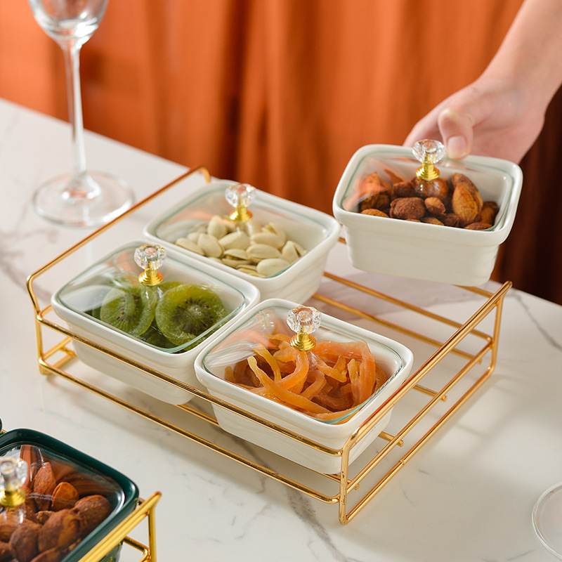 Khay đựng bánh kẹo để bàn đựng topping uống trà OEM YY19011B