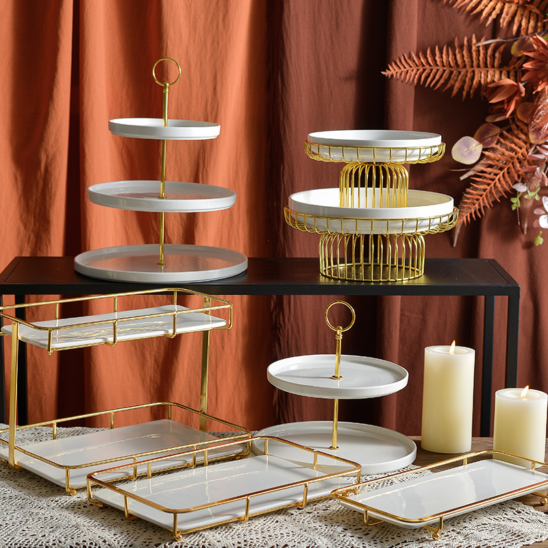 Kệ trưng bày bánh kẹo tiệc cưới tiệc buffet OEM YY1902