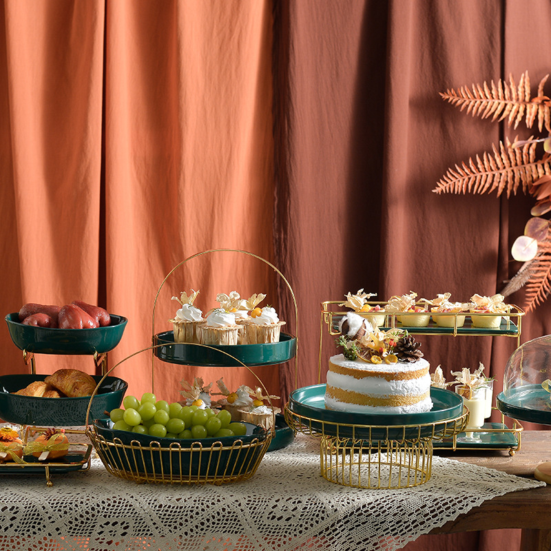 Kệ trưng bày bánh kẹo tiệc cưới tiệc buffet OEM YY1902