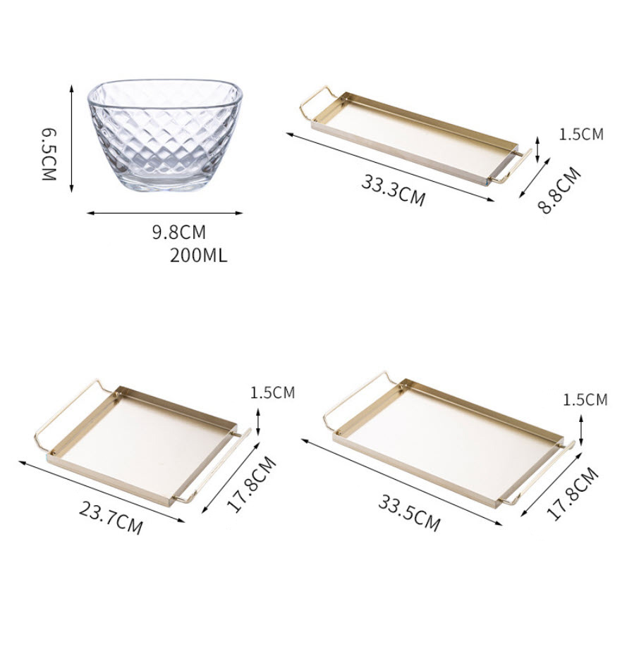Khay đựng bánh kẹo để bàn đựng trái cây ăn nhẹ OEM GPB0031