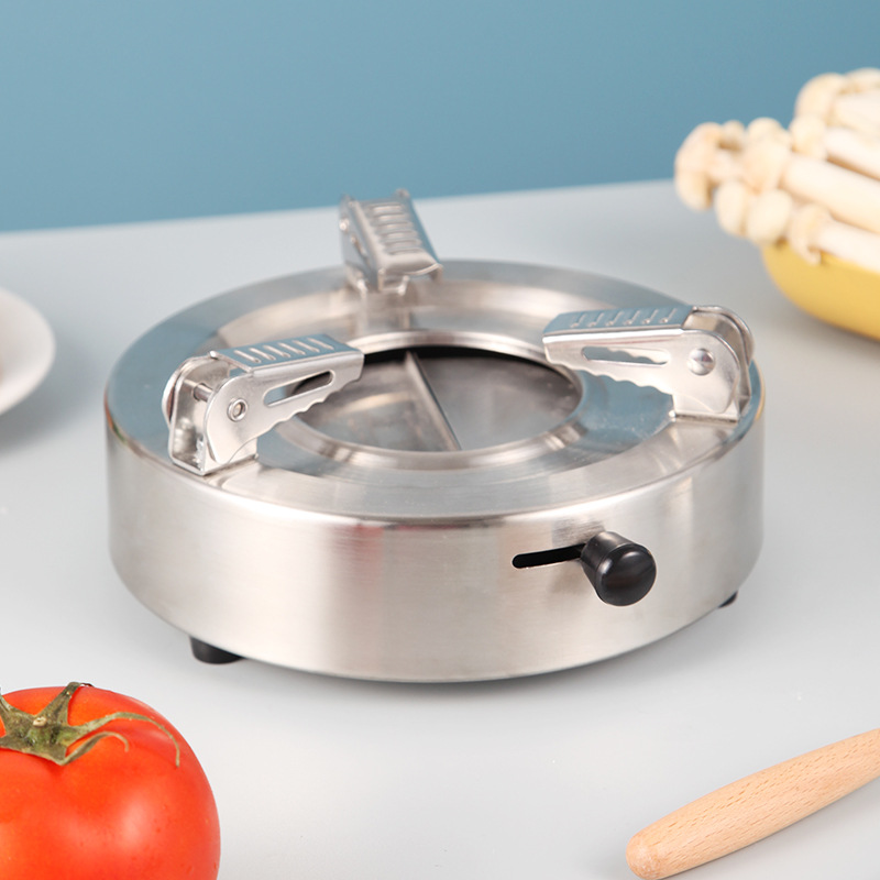 Bếp cồn inox 18cm chân đỡ di động OEM TY147