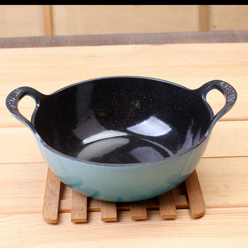 Nồi gang tráng men 2 mặt đúc liền OEM FL21
