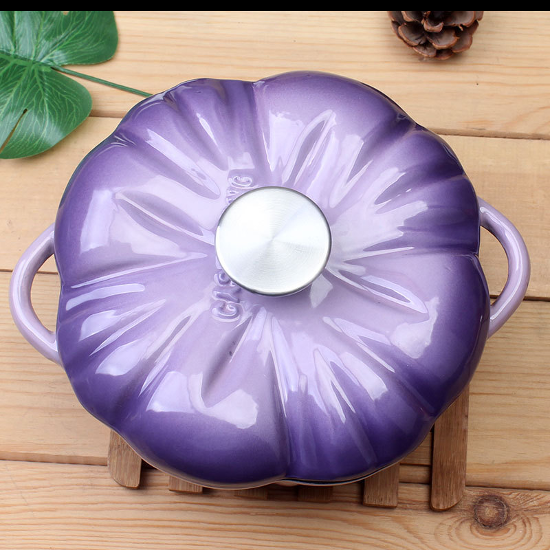Nồi gang tráng men 20cm Trái Bí Ngô OEM N20