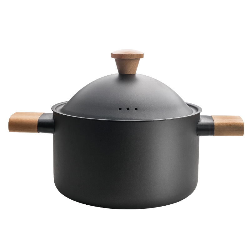 Nồi soup 22cm thép tinh luyện carbon chống dính OEM SST0709