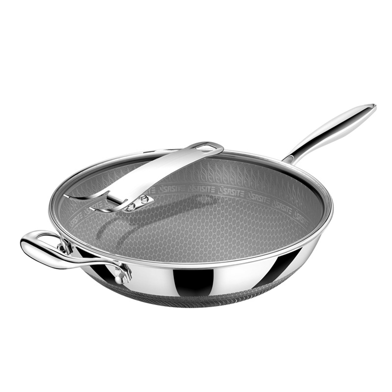 Chảo inox y tế 316 chống dính tổ ong Sasit ST001