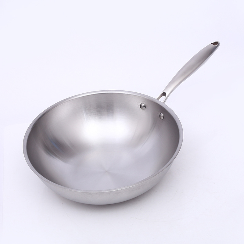 Chảo bầu inox 304 size 32cm thiết kế 3 lớp OEM YT32304