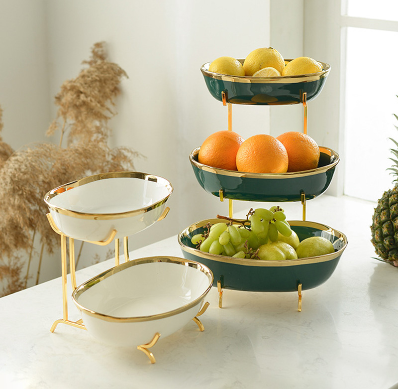Kệ đựng bánh kẹo trái cây buffet 3 tầng OEM DQC1853