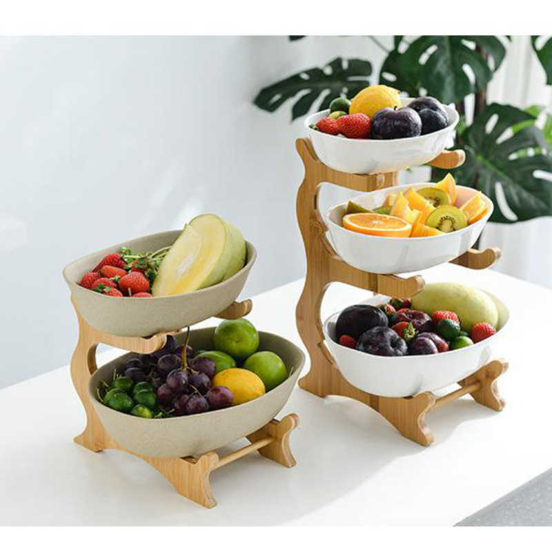 Kệ đựng bánh kẹo trái cây buffet 3 tầng OEM DQC1853