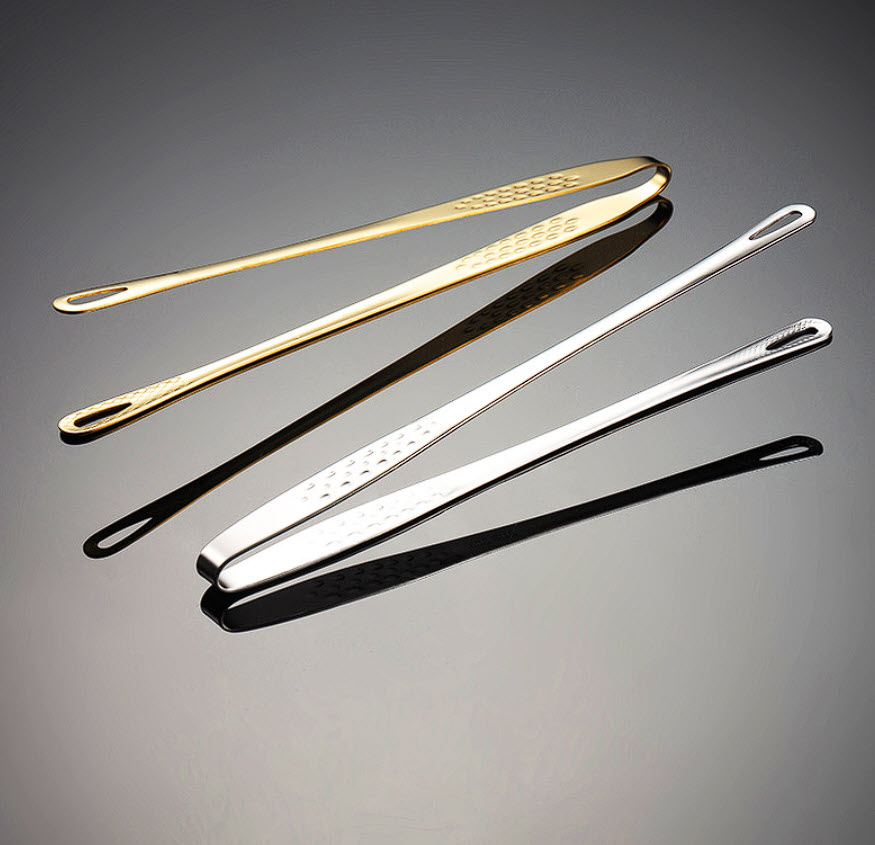 Kẹp gắp inox 304 vân Trái Dâu 23-28cm OEM JAH02