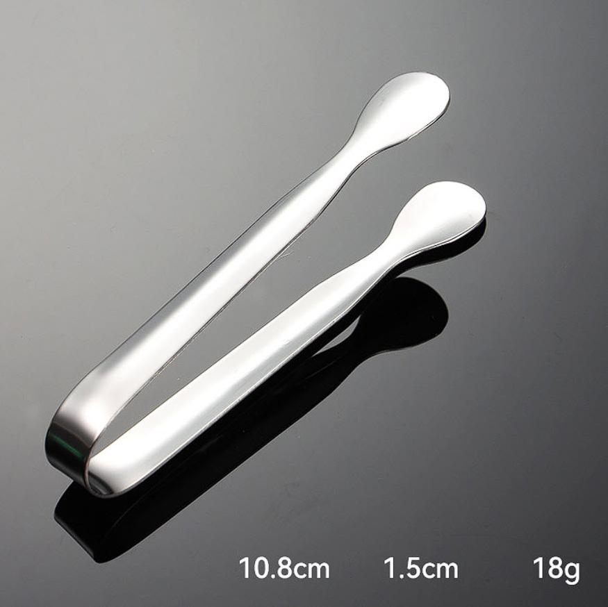 Kẹp gắp đá viên gắp topping 11cm inox 304 OEM JAH06