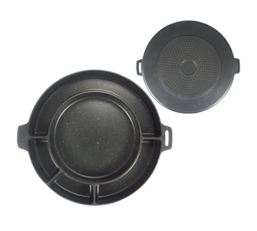 Chảo nướng sốt phô mai 5 ngăn 34cm Hàn Quốc OEM ZD2703