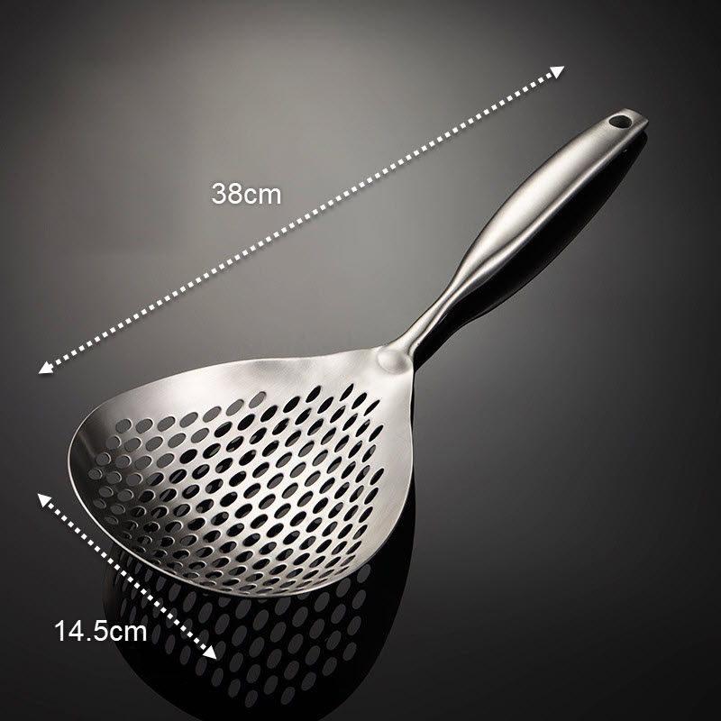 Vá vớt thức ăn đường kính 14cm inox 304 OEM JAH12