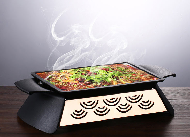 Khay hấp cá hâm nóng hải sản hâm nóng thức ăn buffet MF500