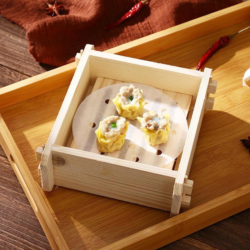 Xửng hấp dimsum há cảo bánh bao gỗ Thông OEM GB008