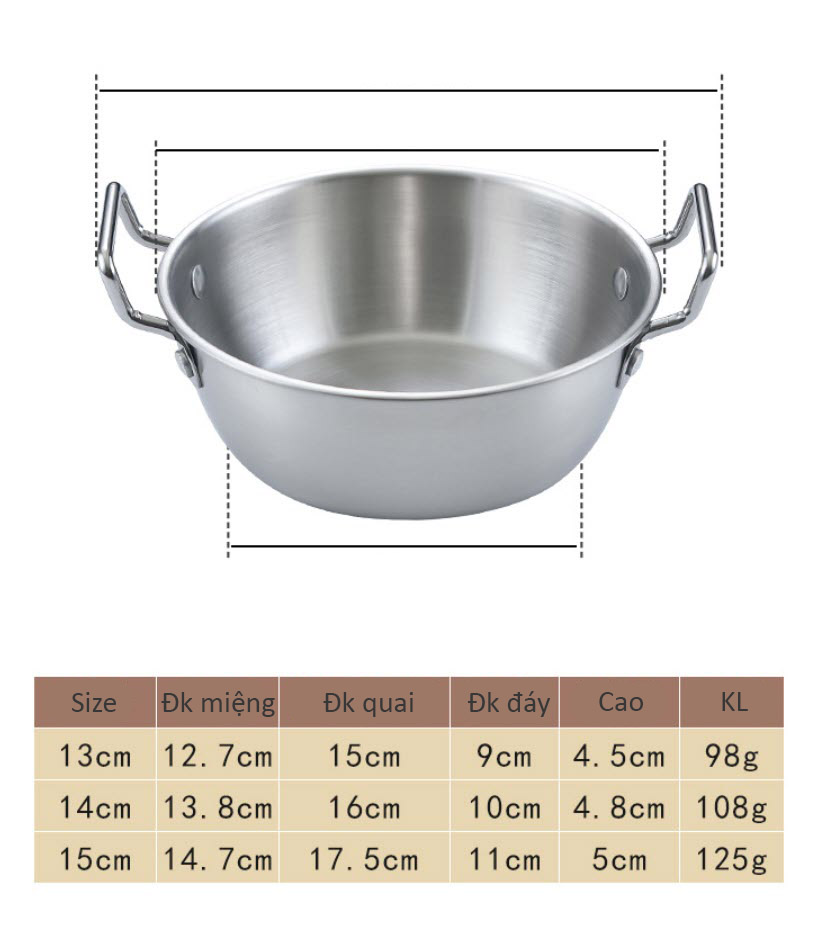 Chén inox đựng thức ăn phong cách độc lạ OEM CM1501