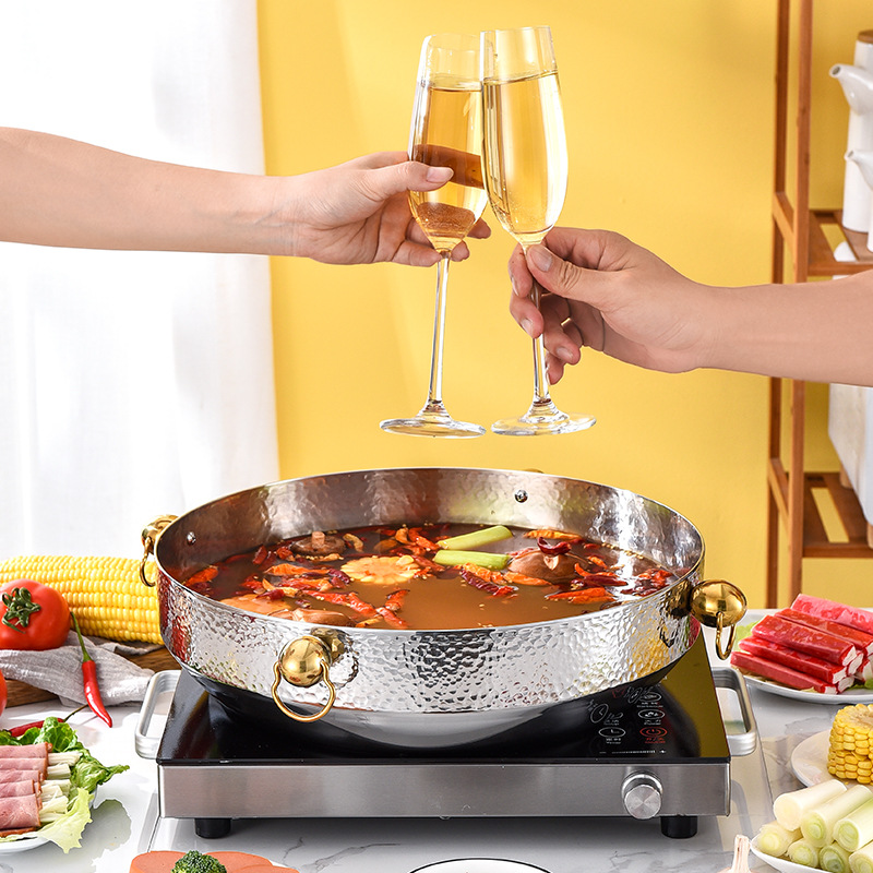 Nồi lẩu inox 304 đa năng 36cm OEM HY07