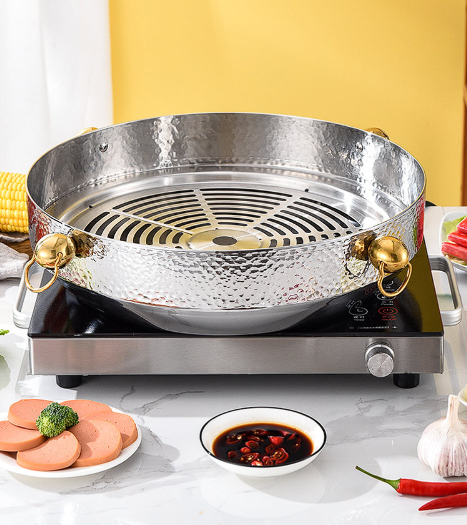 Nồi lẩu inox 304 đa năng 36cm OEM HY07