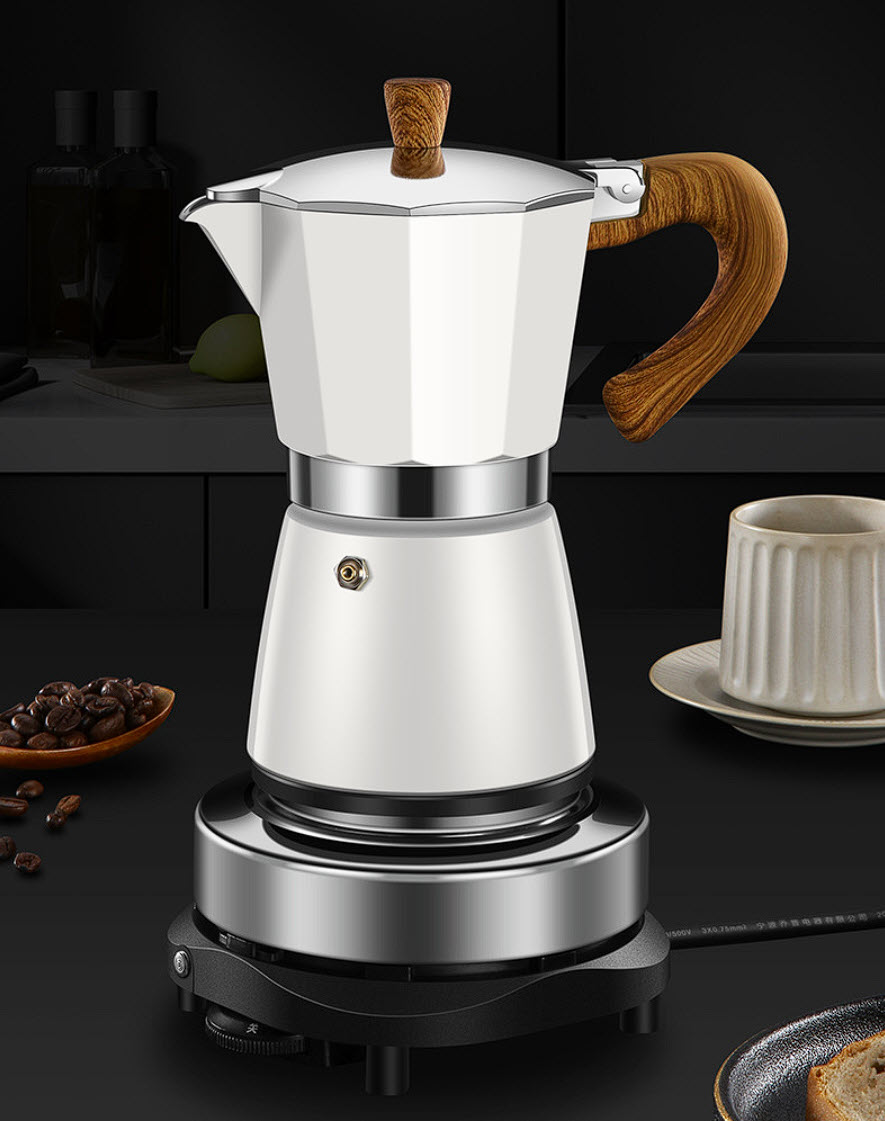 Bộ ấm pha cafe 300ml giữ nóng kèm bếp điện Bomans BOM04