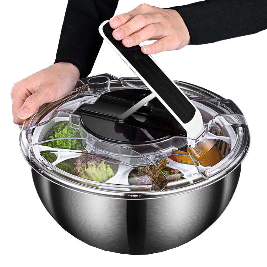 Dụng cụ vắt khô rau củ quả trộn salad Bomans BOM06