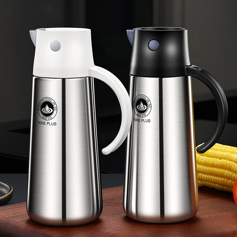 Bình đựng dầu nước chấm gia vị 750ml inox y tế 316 Bomans BOM07
