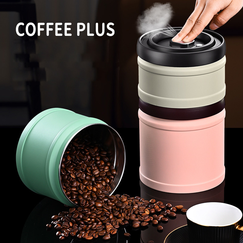 Hộp đựng cafe đựng trà hút chân không inox 304 Bomans BOM08
