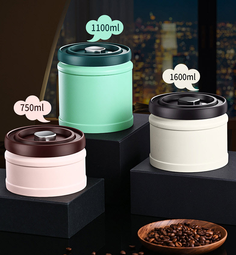Hộp đựng cafe đựng trà hút chân không inox 304 Bomans BOM08