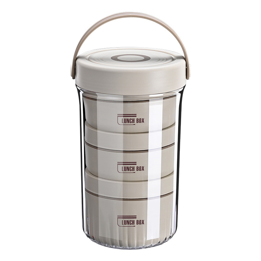 Hộp cơm giữ nhiệt 3 ngăn 1500ml inox 304 Bomans BOM12