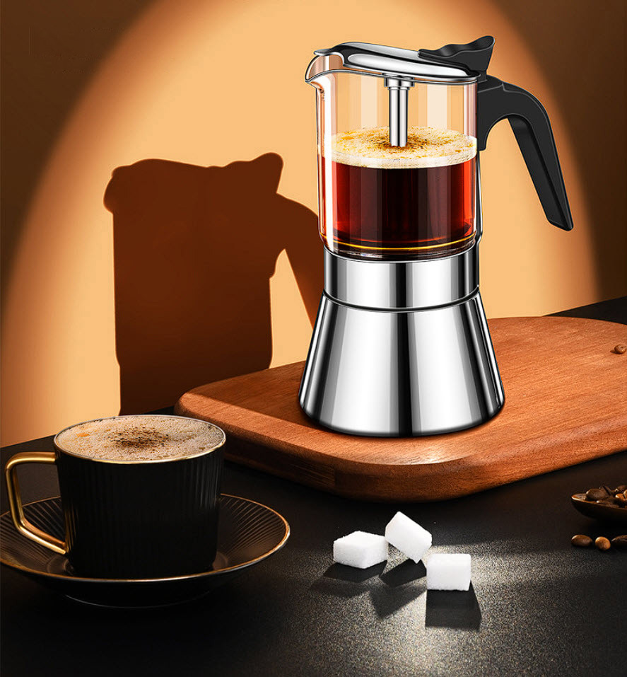 Ấm pha cafe áp suất 160-240ml Bomans BOM13