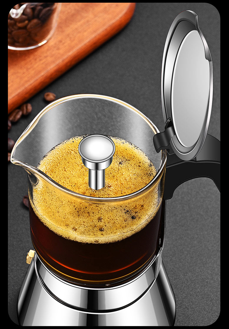 Ấm pha cafe áp suất 160-240ml Bomans BOM13