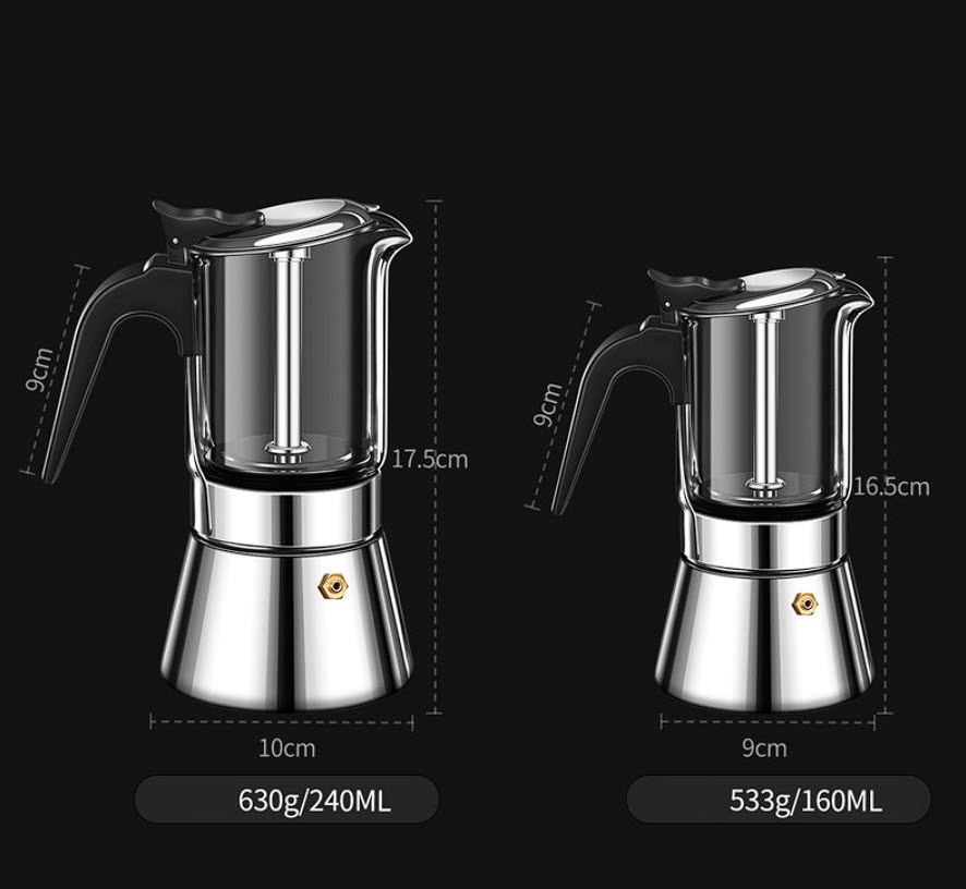 Ấm pha cafe áp suất 160-240ml Bomans BOM13