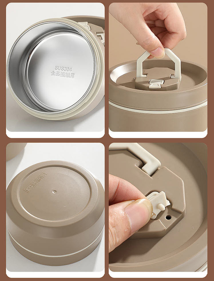 Hộp cơm giữ nhiệt 2-4 ngăn inox 304 OEM CSS01B