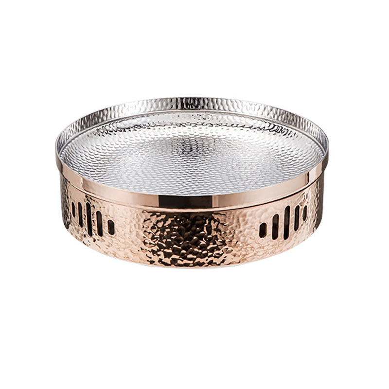 Bộ chảo kèm bếp cồn ăn lẩu khô inox 304 OEM GOH02