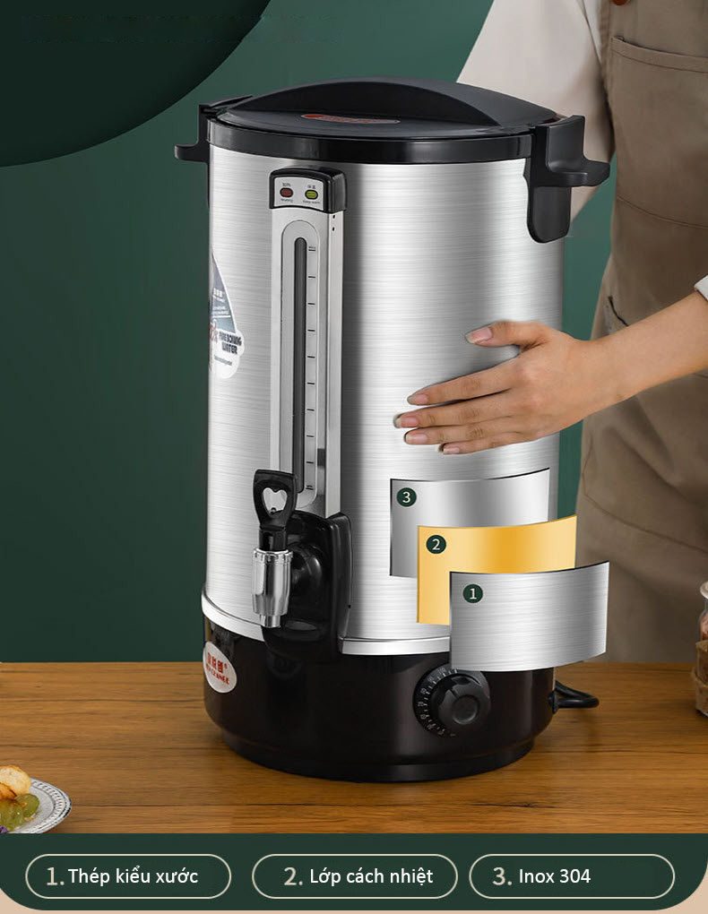 Bình đun bình giữ nóng trà sữa cafe dùng điện OEM WN501