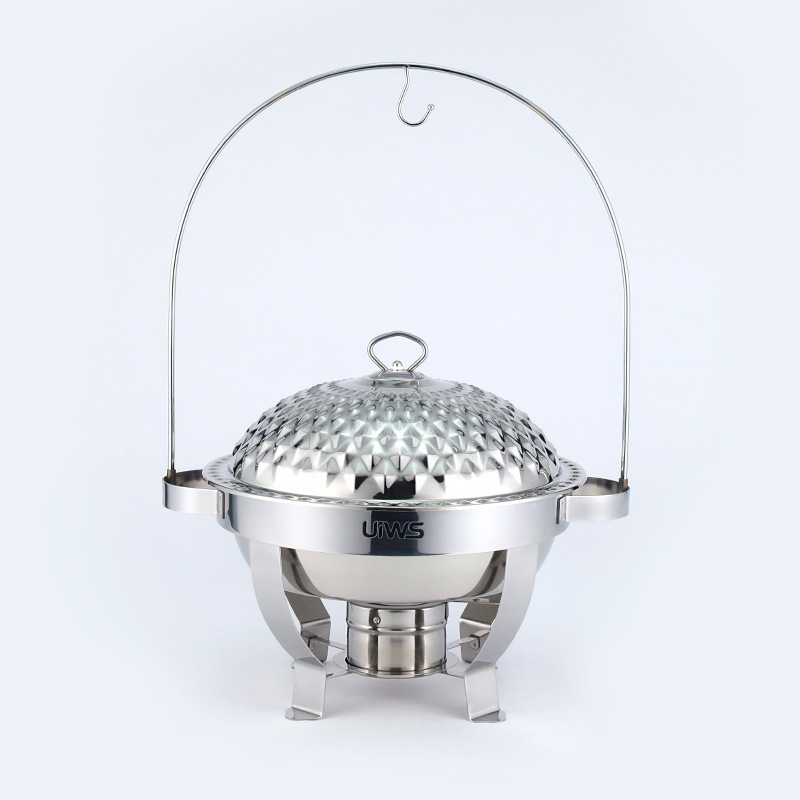 Nồi hâm nóng buffet 4.5L dùng cồn inox 304 OEM LH2136