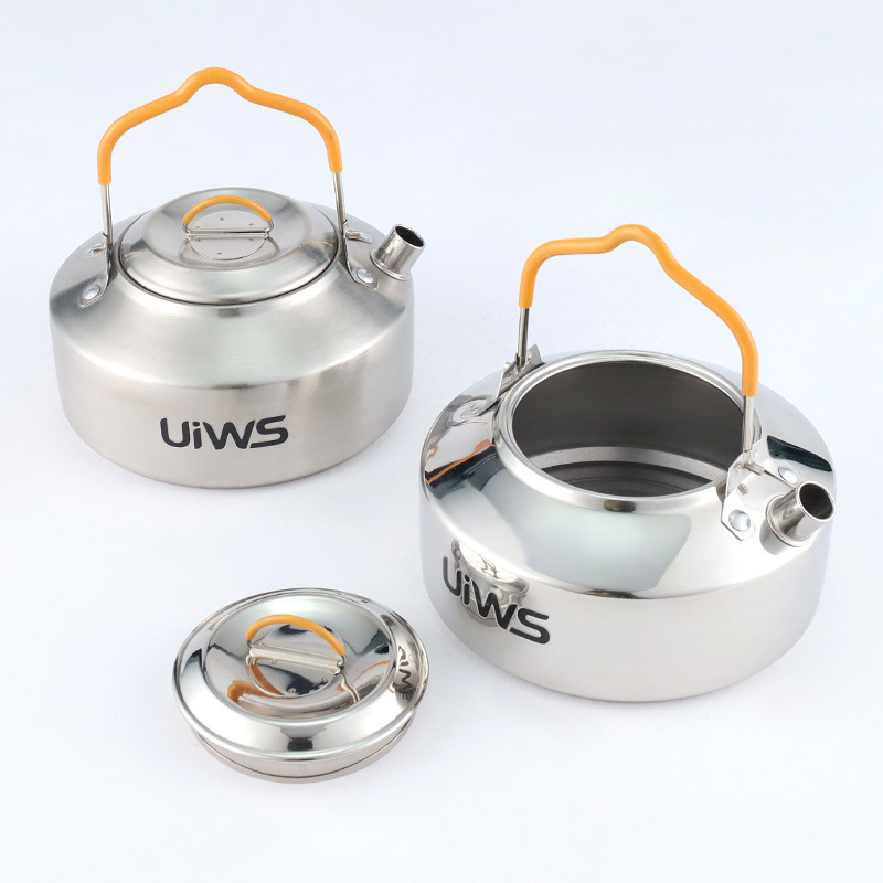 Ấm inox 304 1L cắm trại dã ngoại OEM YG12001