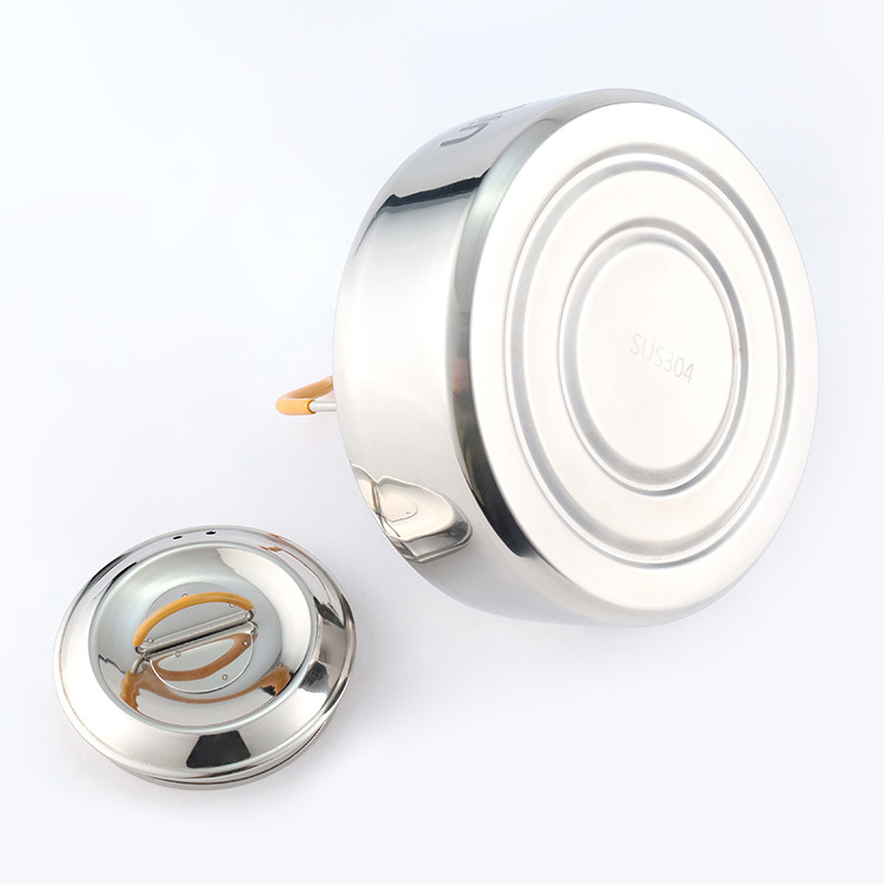 Ấm inox 304 1L cắm trại dã ngoại OEM YG12001