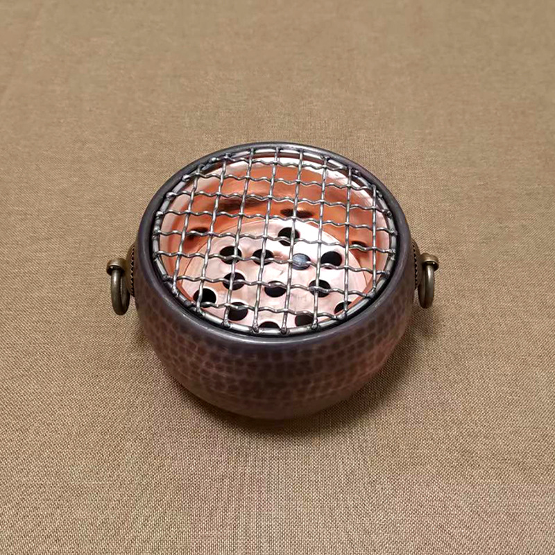 Bộ ấm trà đạo handmade đồng nguyên chất OEM LSC04
