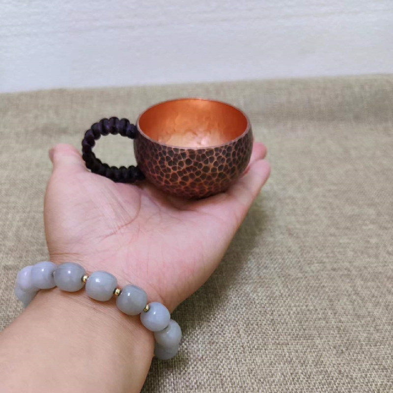Bộ ấm trà đạo handmade đồng nguyên chất OEM LSC04