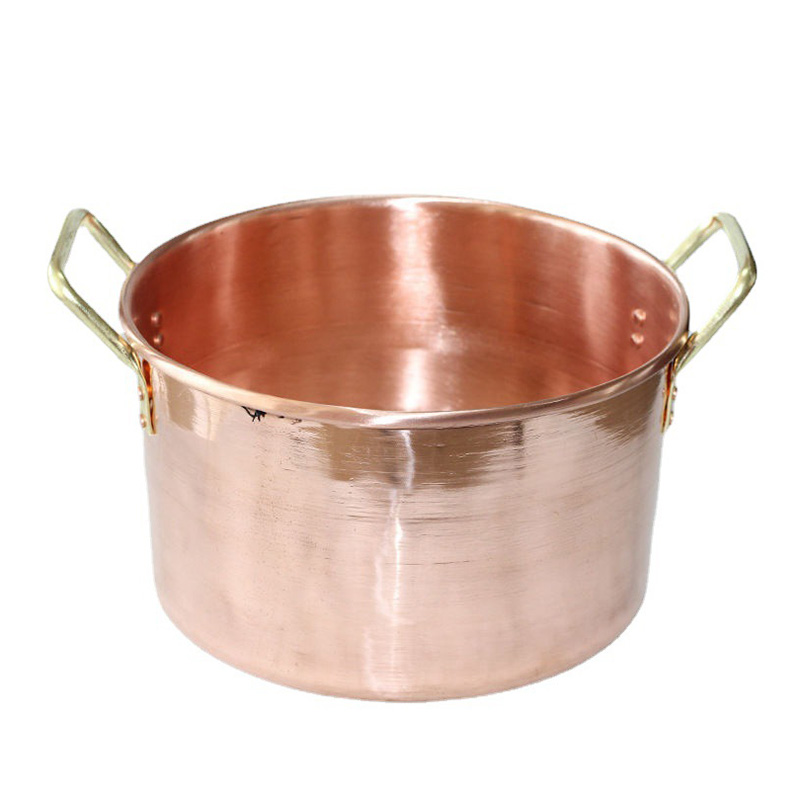 Nồi đồng đỏ copper đáy từ 18-26cm OEM LSC05