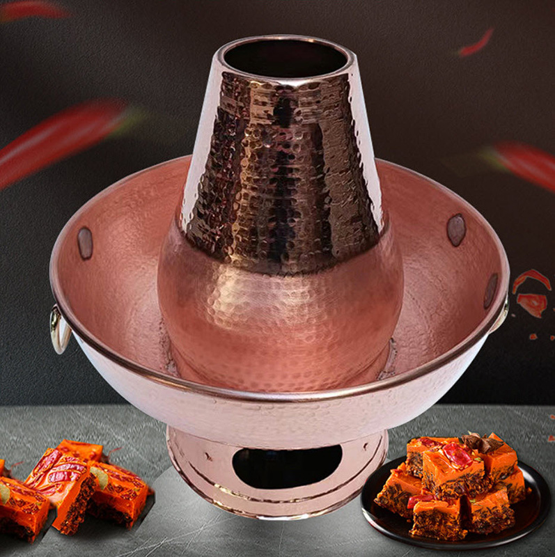 Nồi lẩu cổ điển Cù Lao đồng đỏ copper OEM LSC06