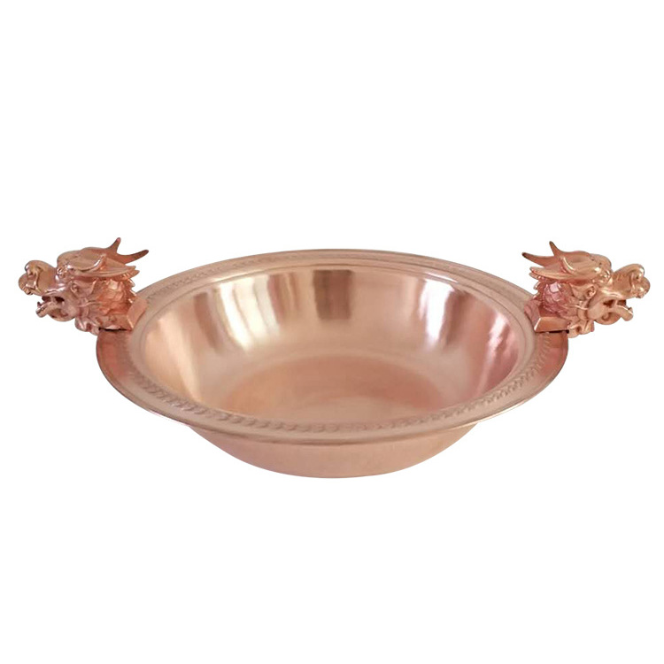 Nồi lẩu đầu Rồng đồng đỏ copper OEM LSC07