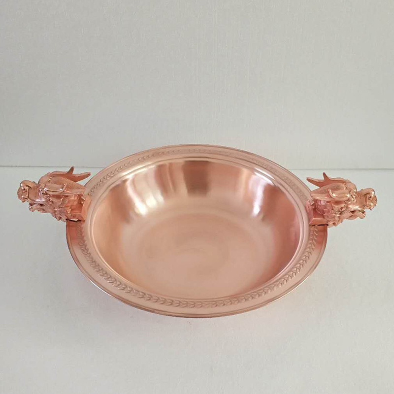 Nồi lẩu đầu Rồng đồng đỏ copper OEM LSC07