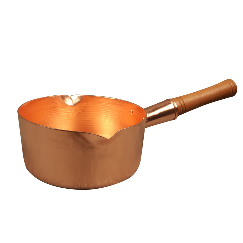 Nồi nấu sốt nấu sữa 18cm đồng đỏ OEM LHT01