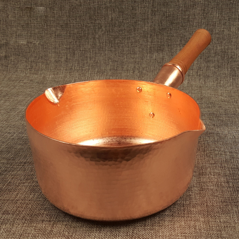 Nồi nấu sốt nấu sữa 18cm đồng đỏ OEM LHT01