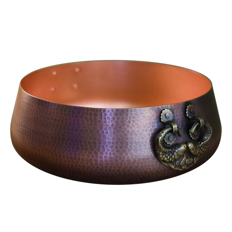 Nồi lẩu đồng đỏ copper hanhmade 24-33cm OEM LHT02